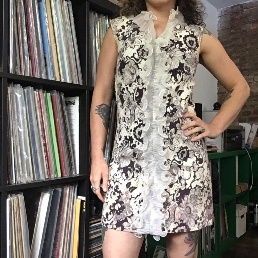 1960s True Vintage Psychedelic Mod Dress